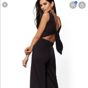 New York and Company tie-back jumpsuit